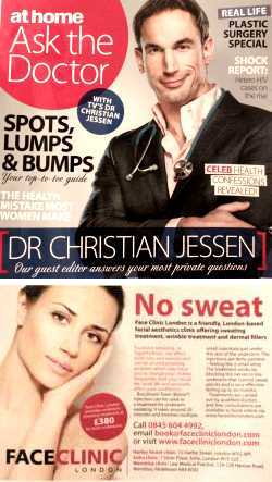 Dr Christian Jessen and Face Clinic London in At Home Magazine